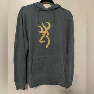 Browning Heather Blue Hoodie